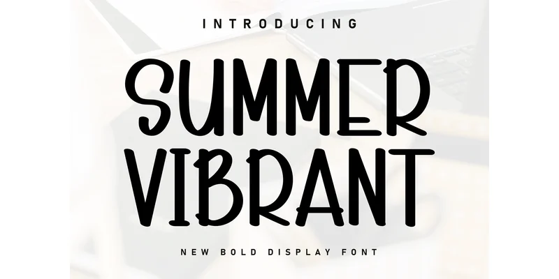 Summer Vibrant Font by Berkah Shop — Display Font