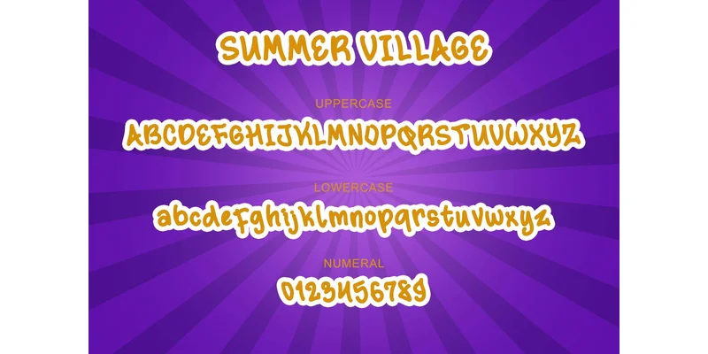Summer Village Font by yogaletter6 — Display Font — thumbnail 6