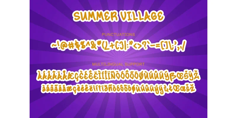 Summer Village Font by yogaletter6 — Display Font — thumbnail 7