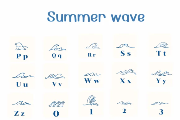 Summer Wave by Ketsarin — Dingbats Font — thumbnail 3