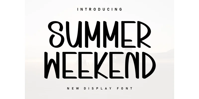 Summer Weekend Font by ArtLine Design — Display Font