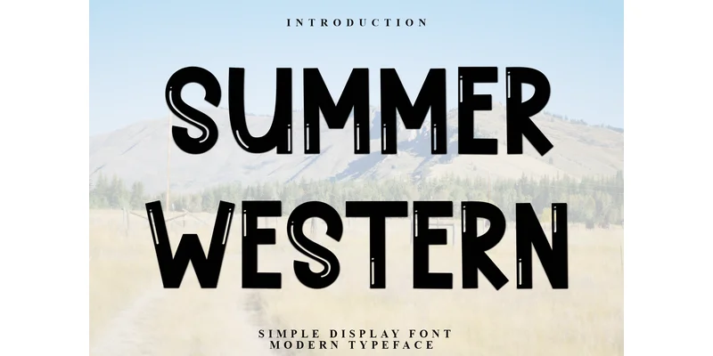 Summer Western Font by FreshTypeINK — Display Font