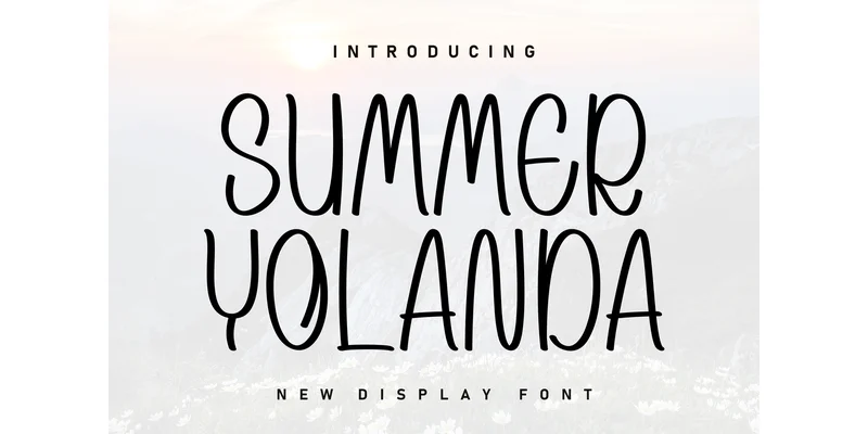 Summer Yolanda Font by KC Production — Display Font