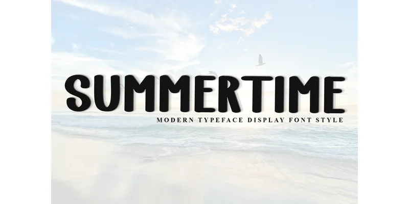 Summertime Font by FreshTypeINK — Display Font