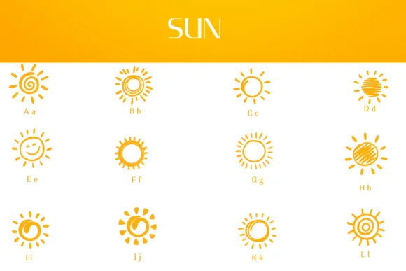Sun by Heartcraft Atelier — Dingbats Font — thumbnail 2