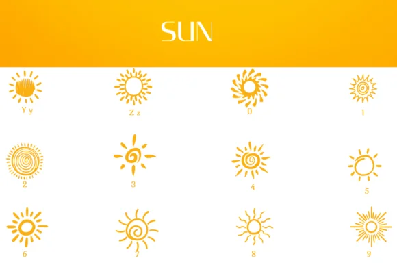 Sun by Heartcraft Atelier — Dingbats Font — thumbnail 4