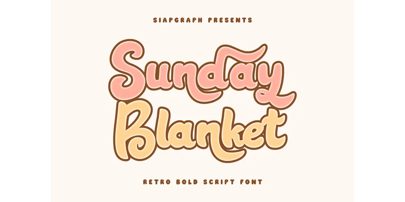 Sunday Blanket Font by SiapGraph — Display Font