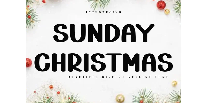 Sunday Christmas Font by Inermedia STUDIO — Display Font
