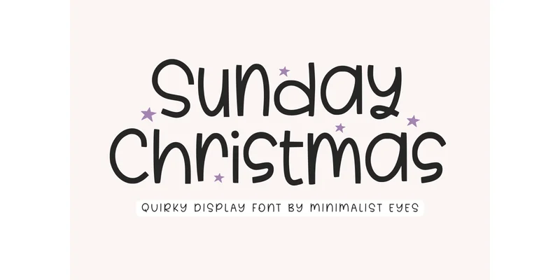 Sunday Christmas Font by Minimalist Eyes — Display Font