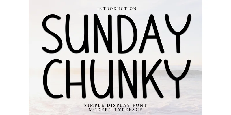 Sunday Chunky Font by Inermedia STUDIO — Sans Serif Font
