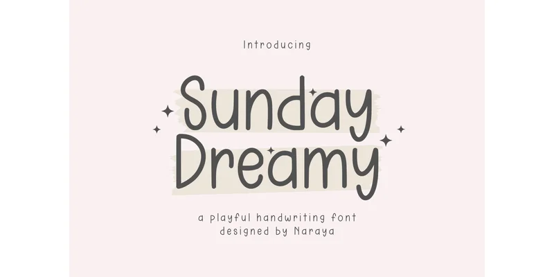 Sunday Dreamy Font by Naraya Studio — Display Font