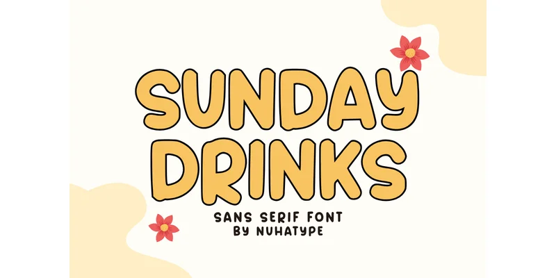 Sunday Drinks Font by Nuhatype — Sans Serif Font