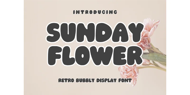 Sunday Flower Font by SiapGraph — Display Font