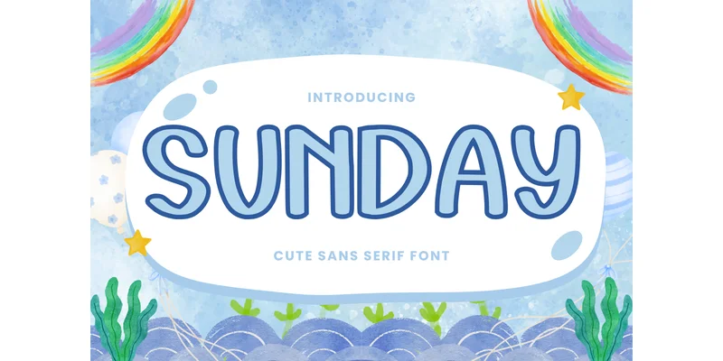 Sunday Font by Letterayu — Display Font