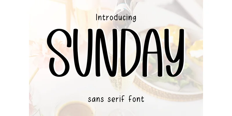 Sunday Font by Minimalist Eyes — Sans Serif Font