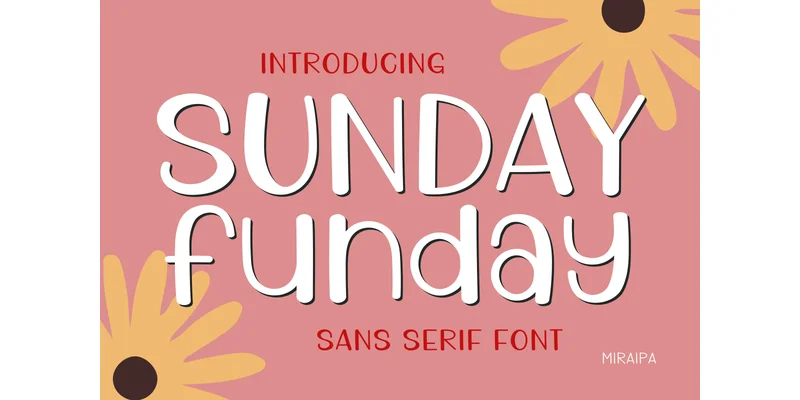Sunday Funday Font by miraipa — Sans Serif Font