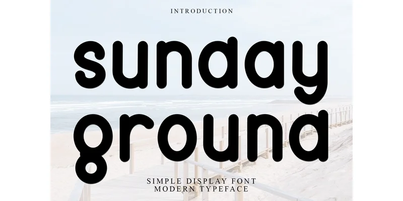 Sunday Ground Font by PiPi Creative — Display Font