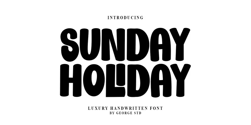 Sunday Holiday Font by George Studio — Display Font