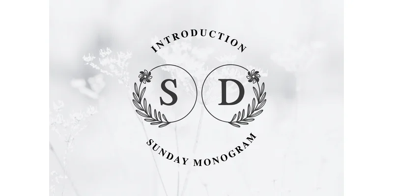 Sunday Monogram Font by Pui Art by Pui Art — Decorative Font