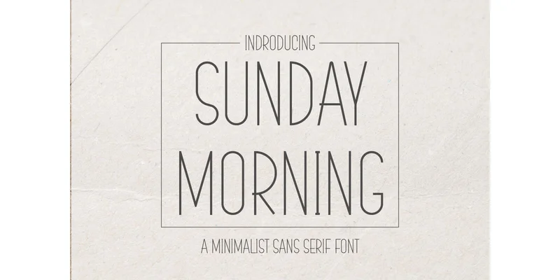 Sunday Morning Font by CraftedType Studio — Sans Serif Font