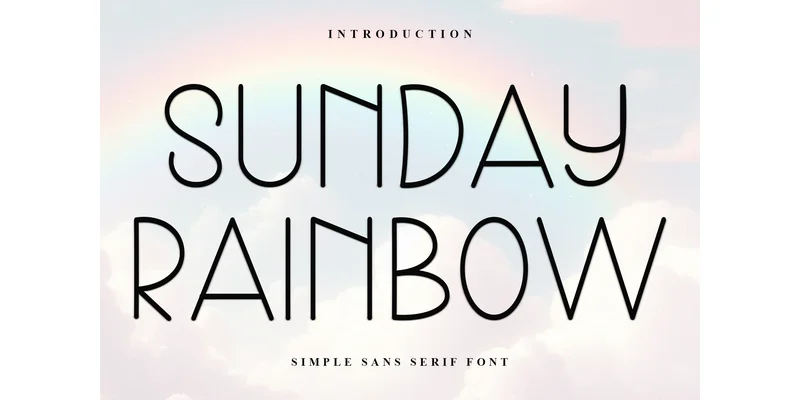 Sunday Rainbow Font by FreshTypeINK — Sans Serif Font