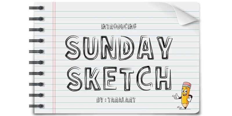 Sunday Sketch Font by TaralArt — Display Font