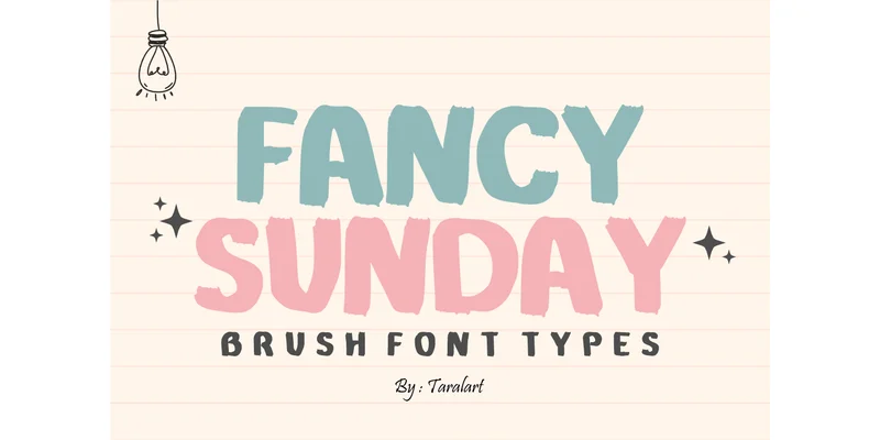 Sunday Writing Font by TaralArt — Display Font — thumbnail 2