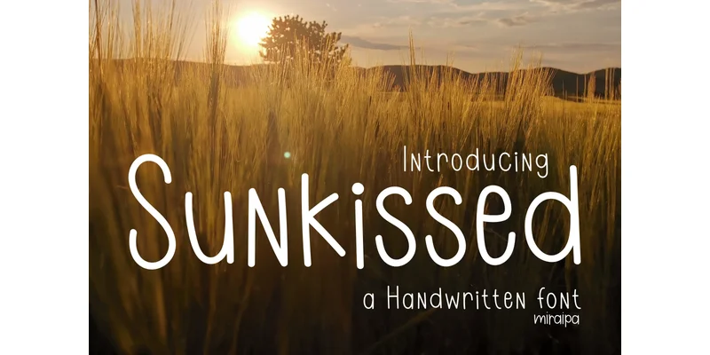 Sunkissed Font by miraipa — Sans Serif Font