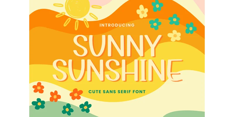 Sunny Sunshine Font by Letterayu — Sans Serif Font
