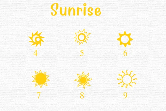 Sunrise by Nongyao — Dingbats Font — thumbnail 4