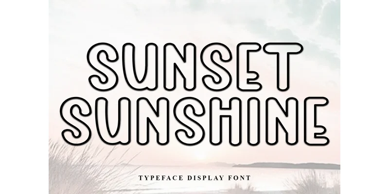 Sunset Sunshine Font by PiPi Creative — Display Font