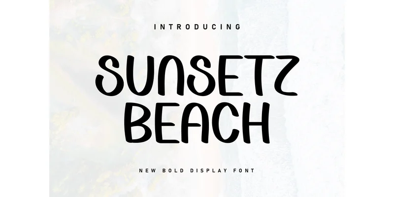 Sunsetz Beach Font by KC Production — Display Font