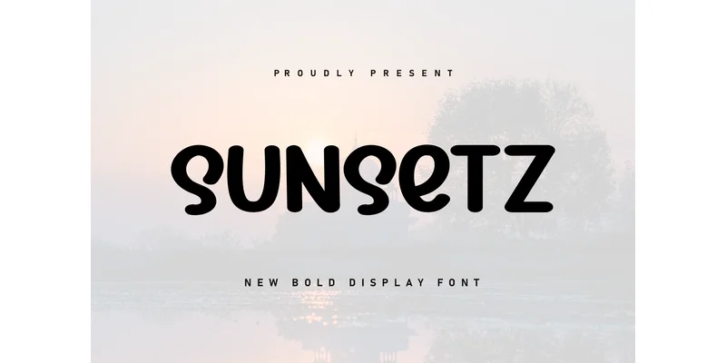 Sunsetz Font by ArtLine Design — Display Font