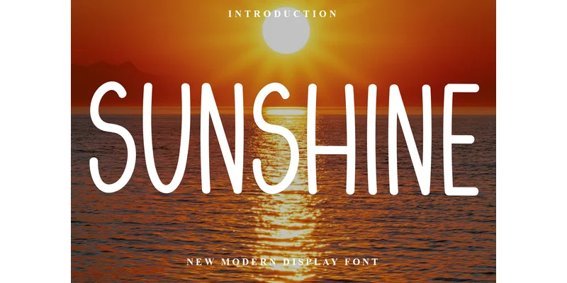 Sunshine Font by FreshTypeINK — Sans Serif Font