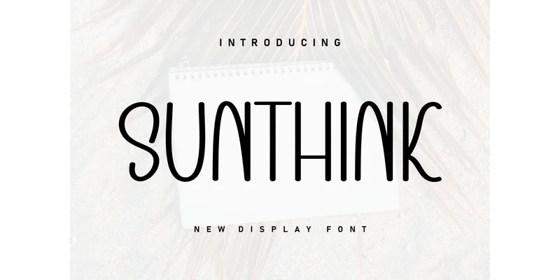 Sunthink Font by Berkah Shop — Display Font