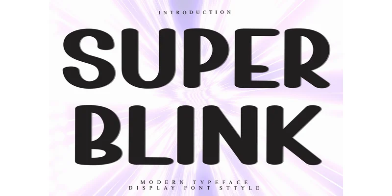 Super Blink Font by FreshTypeINK — Display Font