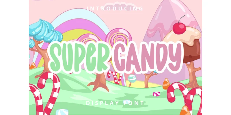 Super Candy Font by nicetrip7 — Display Font