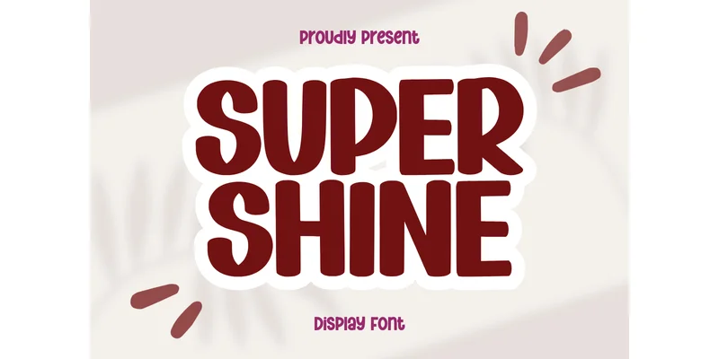 Super Shine Font by SiapGraph — Display Font