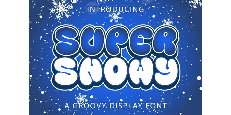 Super Snowy Font by Kido Studio — Display Font