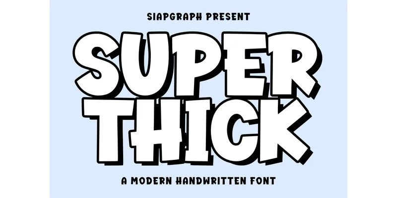 Super Thick Font by SiapGraph — Display Font
