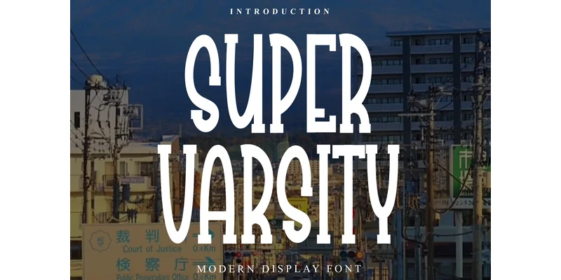 Super Varsity Font by Preketek texs — Display Font