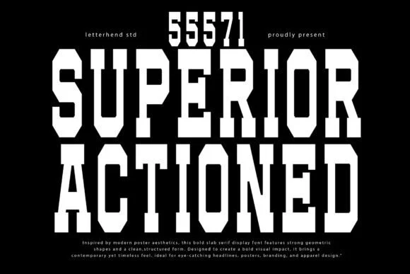 Superior Actioned by letterhend — Slab Serif Font