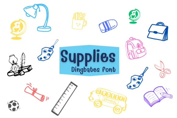 Supplies by KinnareeART — Dingbats Font