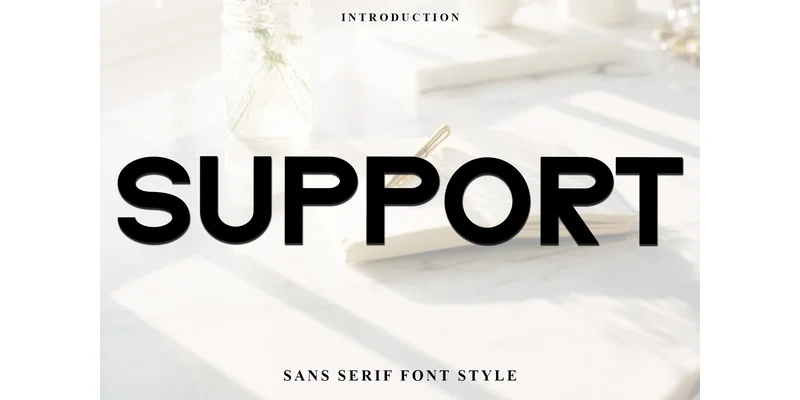 Support Font by Inermedia STUDIO — Display Font