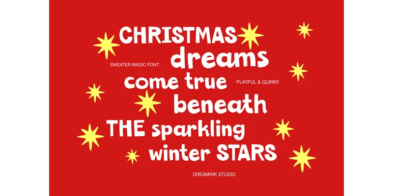 Sweater Magic Font by Dreamink (7ntypes) — Display Font — thumbnail 4