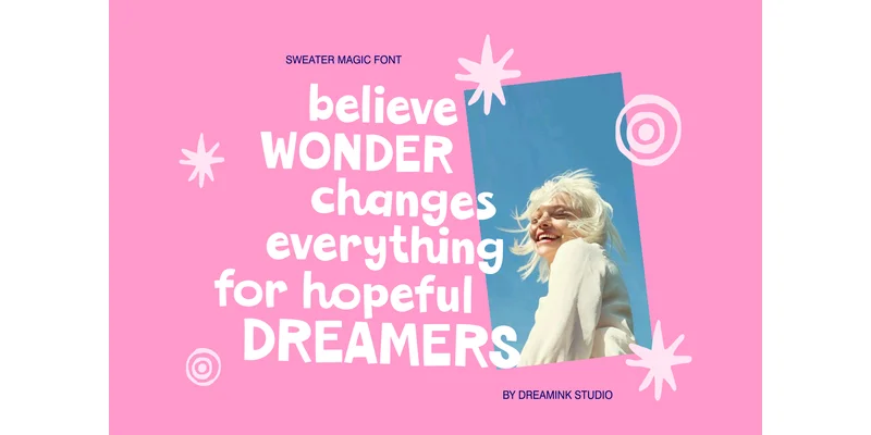 Sweater Magic Font by Dreamink (7ntypes) — Display Font — thumbnail 6