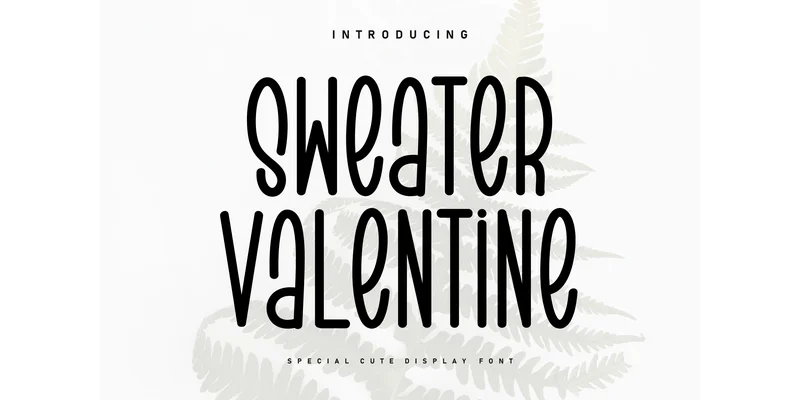 Sweater Valentine Font by KC Production — Display Font