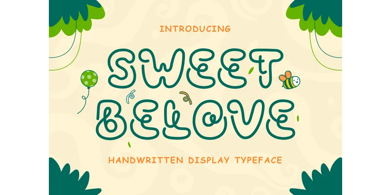 Sweet Belove Font by Mahesans Co — Display Font