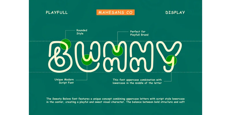 Sweet Belove Font by Mahesans Co — Display Font — thumbnail 7