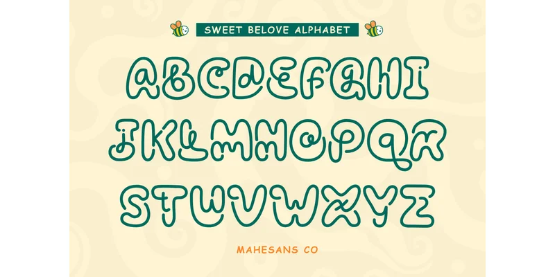 Sweet Belove Font by Mahesans Co — Display Font — thumbnail 8